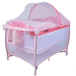 Berço Portátil New Aconchego Pink Chiqueirinho - Burigotto