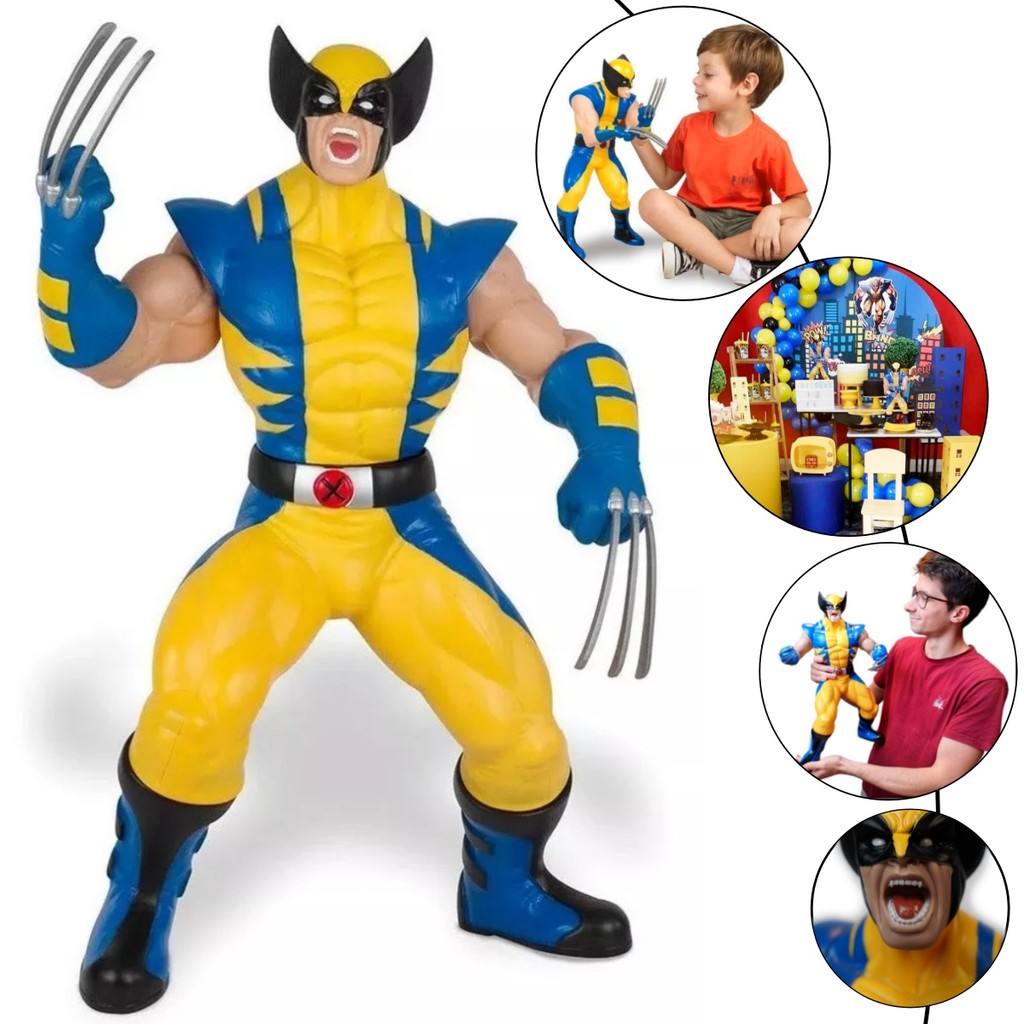 Wolverine Boneco Gigante X-Men Vingadores Marvel Disney Hero