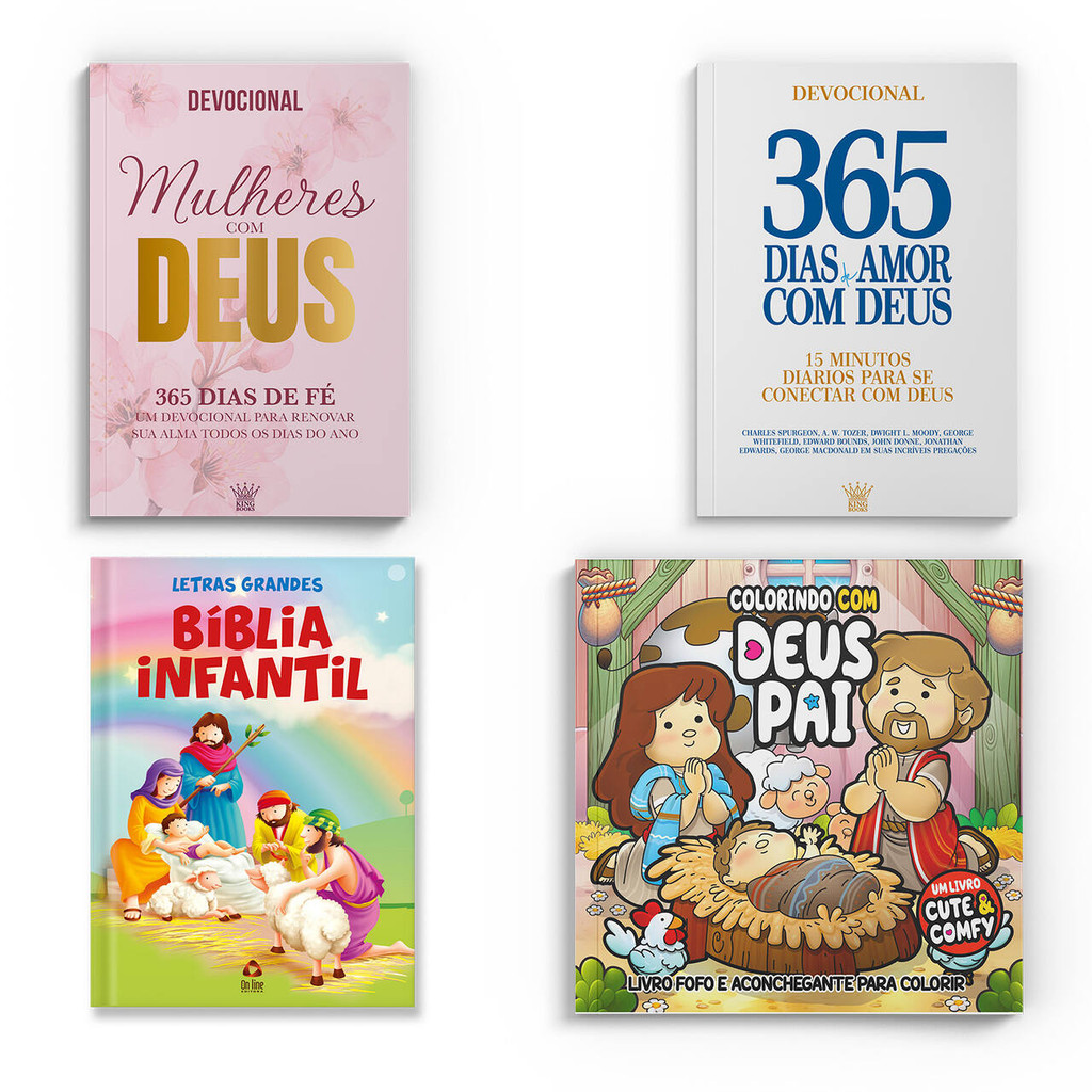 Combo da Família com Deus Especial - Kit Devocional da Família em Oferta na Shopee