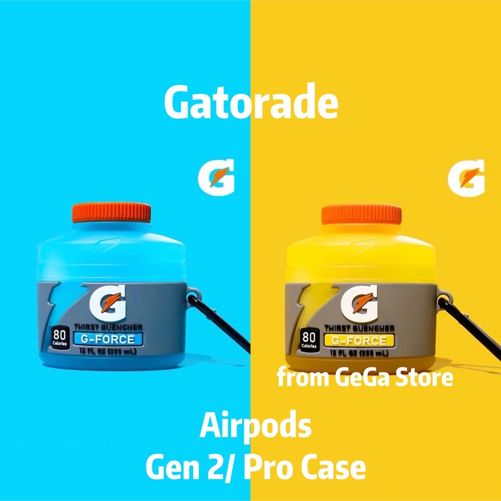 Capa De Silicone Macio 3D Gatorade Compatível Com AIRPODS 4 PRO2/1/2/3 PRO Protetora Apenas Acessórios De Proteção