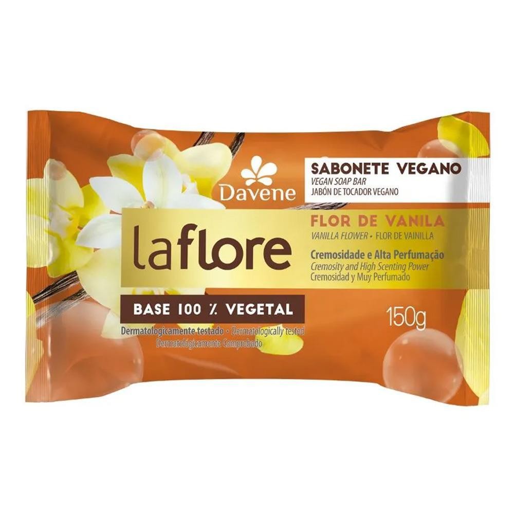 LA FLORE SABONETE EM BARRA VEGETAL FLOR DE VANILA COM 150G em Oferta na Shopee