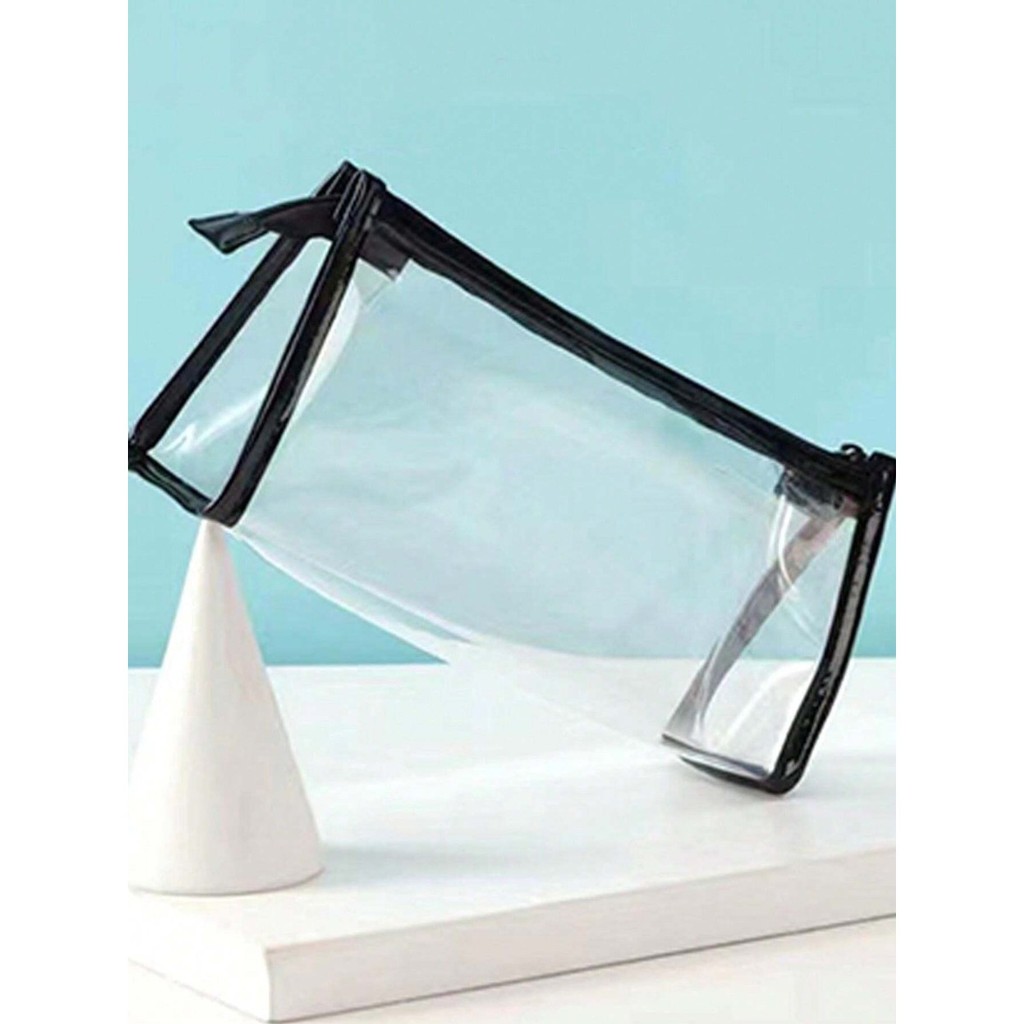 Necessaire Transparente PVC de Viagem Maquiagem Estojo Organizador Higiene Bolsa com Zíper Tamanhos P M G CHEF D