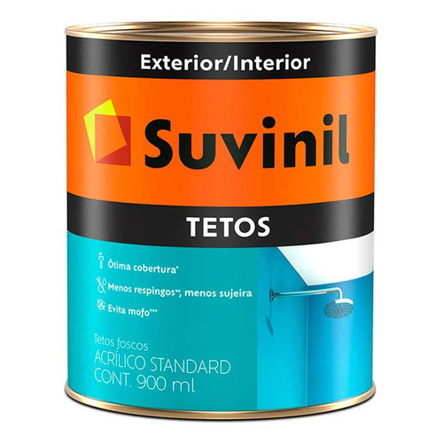 Tinta Anti Mofo Para Tetos Suvinil Branco 900ml em Oferta na Shopee