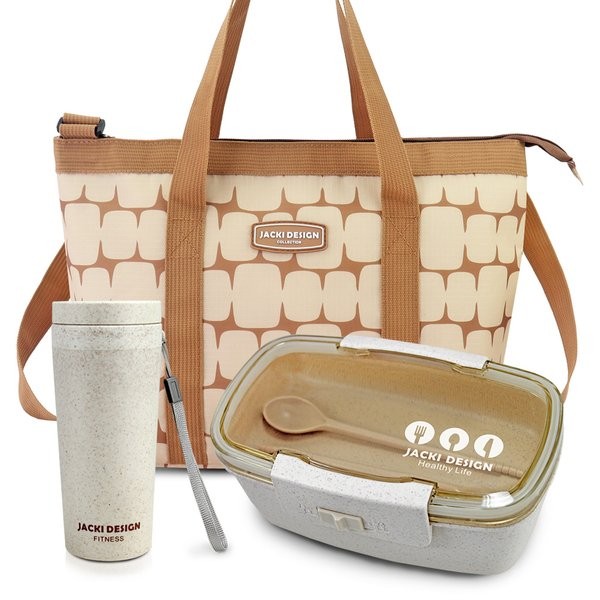 Conjunto Bolsa Térmica com Pote Marmita Ecológica e Copo com tampa de 300ml - Jacki Design em Oferta na Shopee
