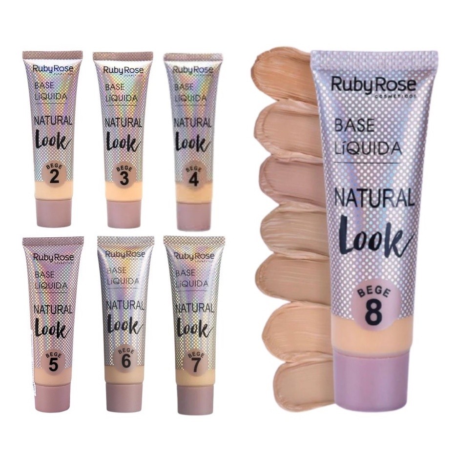 Base Líquida Facial Ruby Rose Natural Look Group2 em Oferta na Shopee