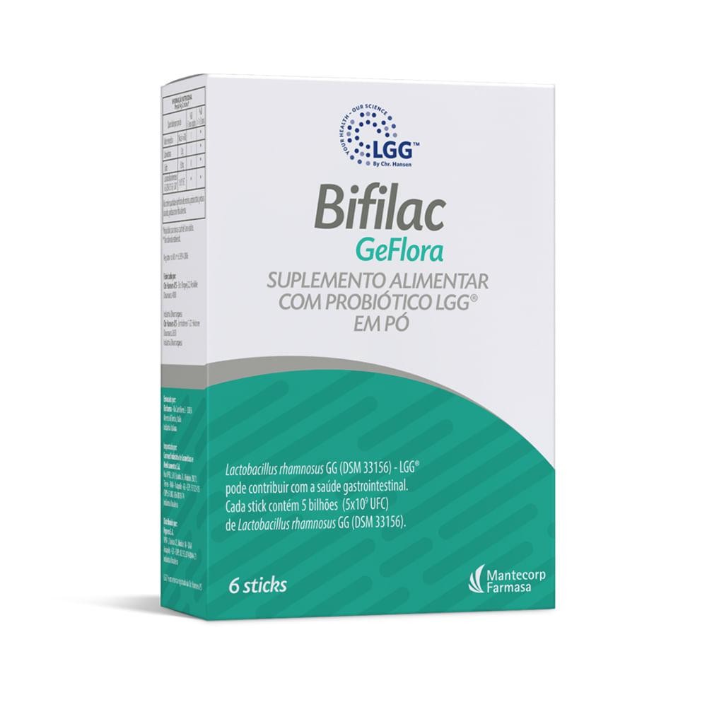 Bifilac Geflora 6 sticks Pó em Oferta na Shopee