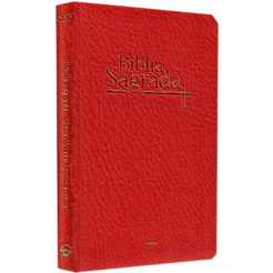Bíblia Sagrada | NVI | Letra Normal Capa Semi Luxo Vermelha