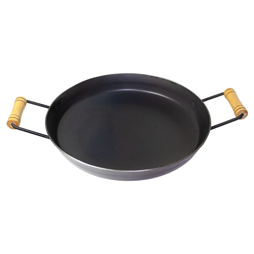 Chapa Disco de Arado Com Borda Redonda Lisa de 33 Cm de Aço Para Bife - Mk