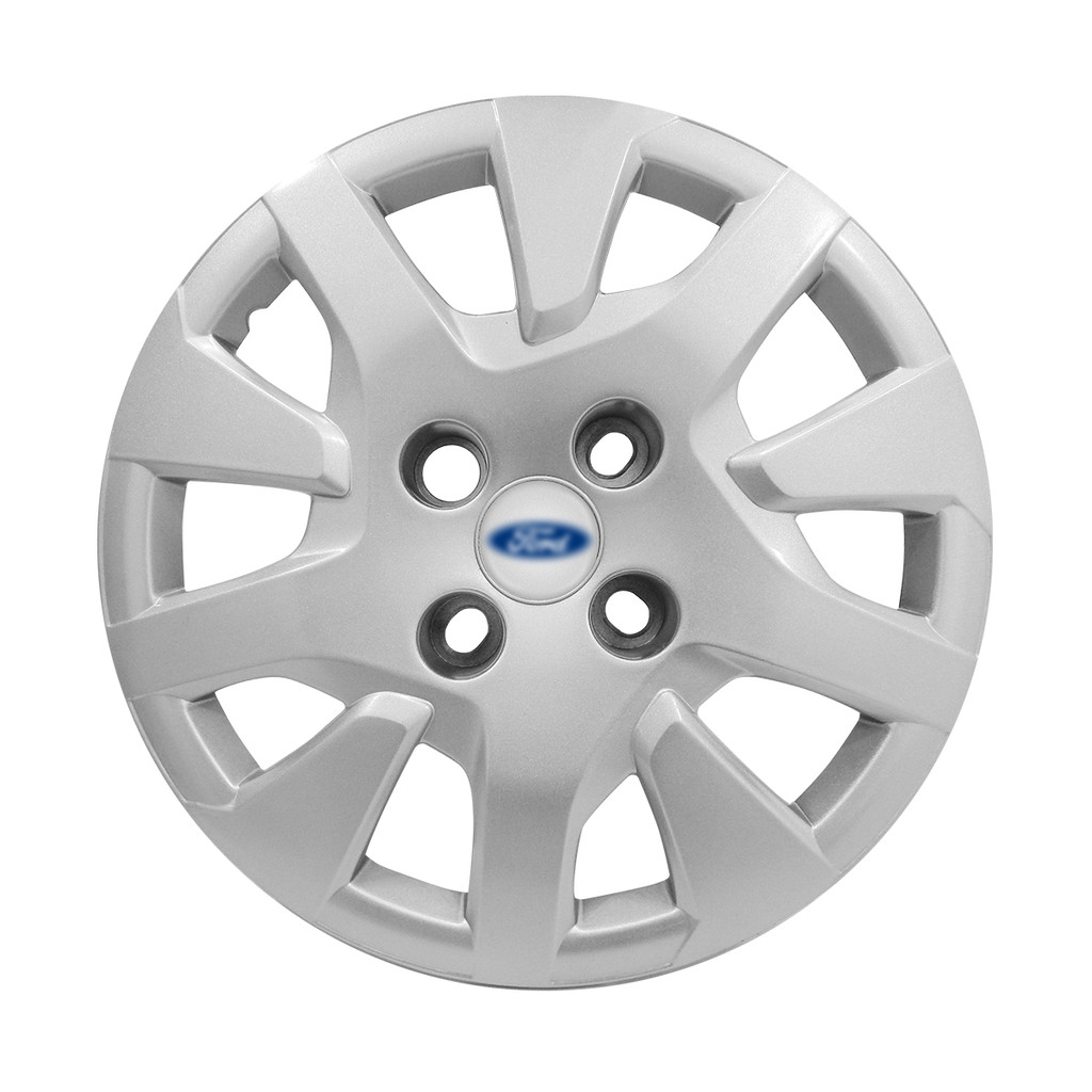 Calota Aro 14 Ford Ka Hatch Sedan 2019/2020 Prata Emblema Resinado em Oferta na Shopee