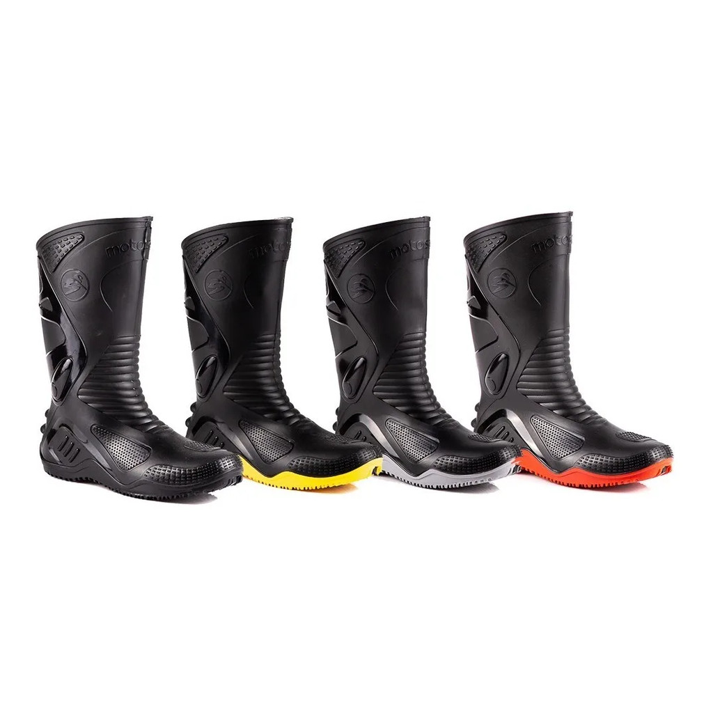 Bota Cano Longo Pvc Antiderrapante Impermeável Motoqueiro Bracol em Oferta na Shopee