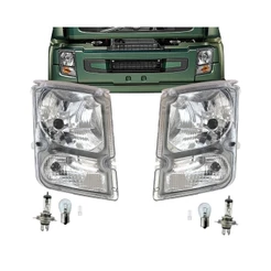 Par Farol Dianteiro 24v Para Volvo Vm 220 Vm 260 Vm 330 2005 a 2013 + Lâmpadas EDN 20818763 20818771