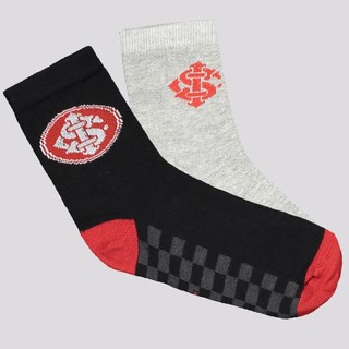 Kit Meias Internacional 2 pares Infantil Cinza e Preta em Oferta na Shopee