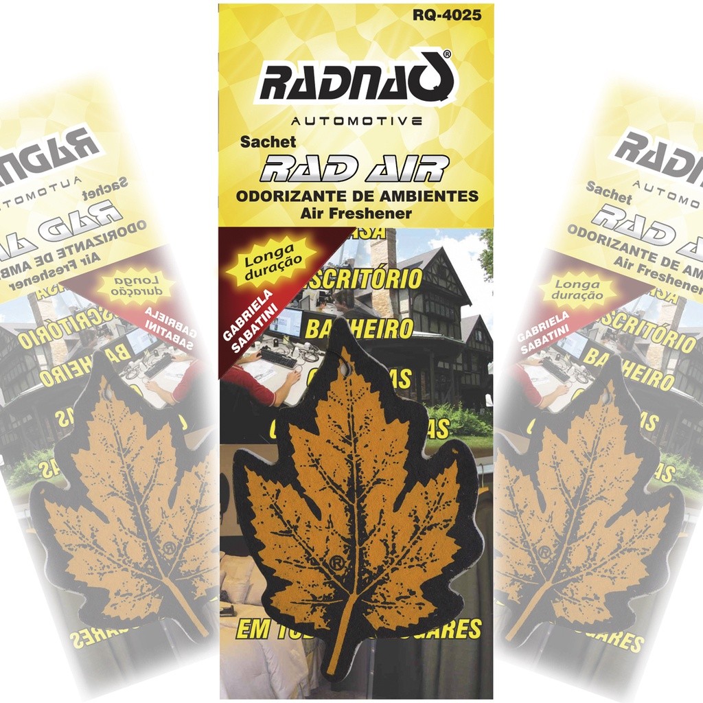 Aromatizador Folhinha Cheirinho para Carro e Ambiente Radnaq, Fragrância Gabriela Sabatini em Oferta na Shopee