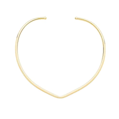 GARGANTILHA AVA FOLHEADA A OURO 18K