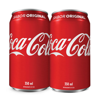 Kit 2 Refrigerante Coca Cola Lata 350ml em Oferta na Shopee