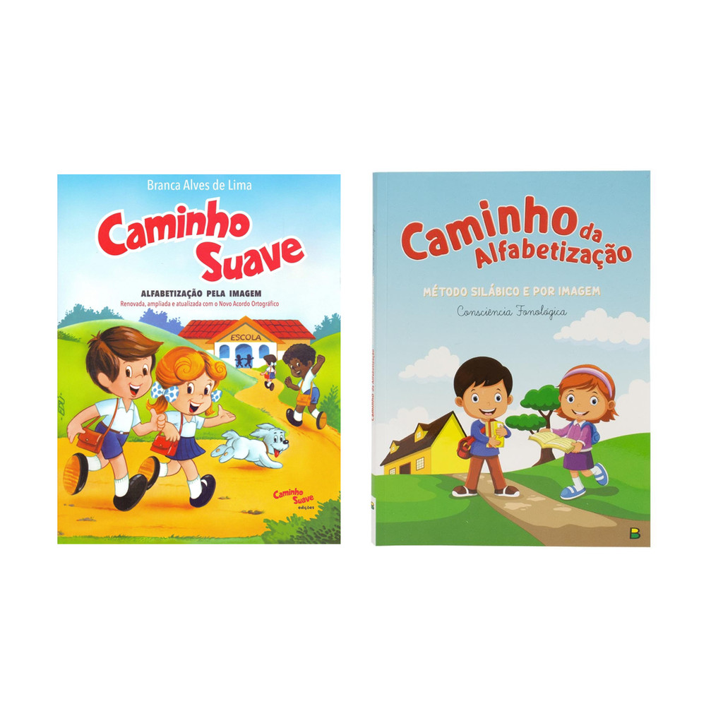 Kit 2 Livros Didáticos Cartilhas - Caminho Suave e Caminho Da Alfabetização