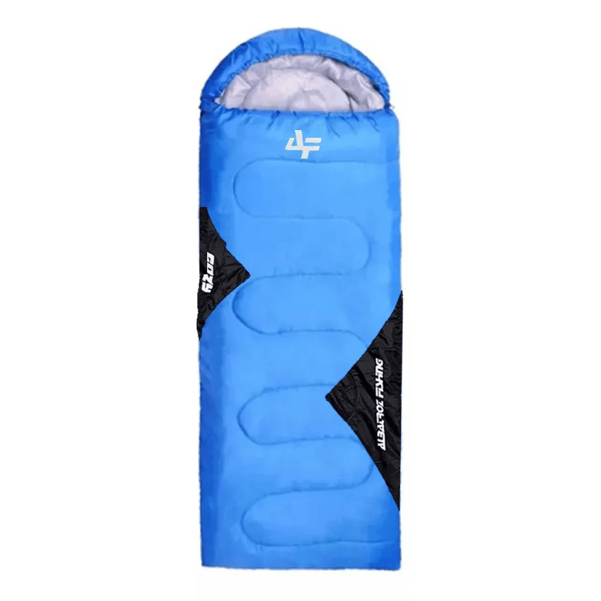 Saco De Dormir Azul Cozy 950g Albatroz Para pescarias, Acampamentos E Aventuras Ao Ar Livre