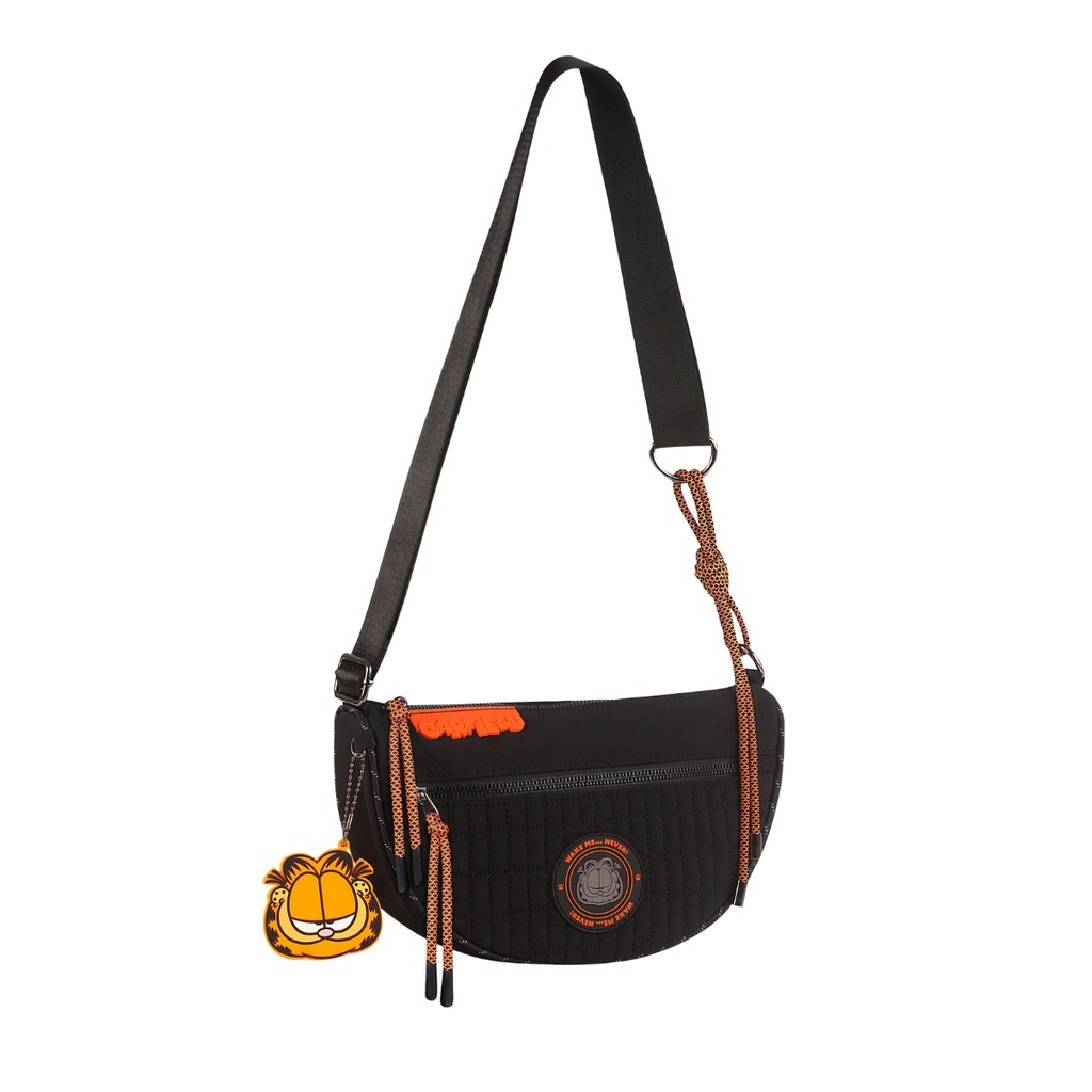 Bolsa Transversal Pequena Garfield Casual Urbano Moderna