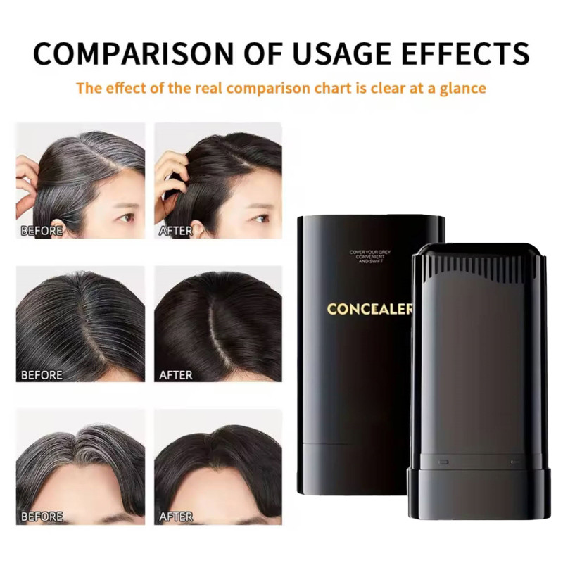 Bastão De Cabelo Com Retoque Rápido De 3 Cores , Cor Para Barba , Portátil , Temporário , Cobertura Rápida , Caneta em Oferta na Shopee