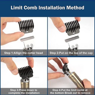 Máquina de Cortar  Cabelo e Barba Masculina, Barbeador Elétrico e Aparador Profissional