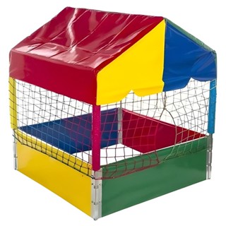 Piscina de Bolinhas Quadrada 1,00m Nacional Premium Colorida Playground em Oferta na Shopee