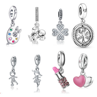 Berloque Encantos Prata 925 Trevo Mar Tartaruga Cereja Acessórios Pulseira Contas Amantes Diamante Incrustado em Oferta na Shopee