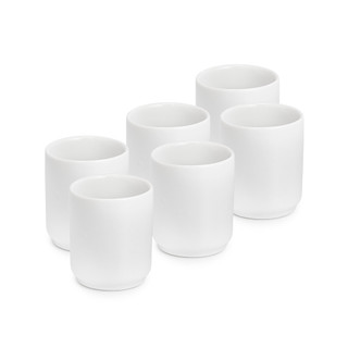 Kit 6 copo de porcelana 150 ml copinho porta vela de louça