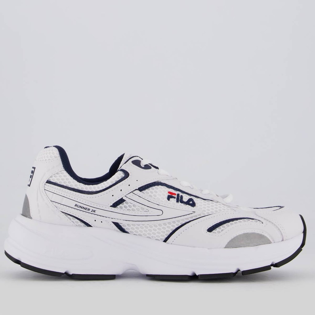 Tênis Fila Runner 2k Branco e Marinho