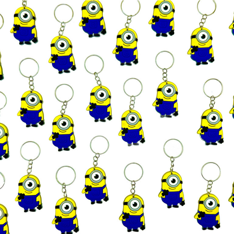Minions Lembrancinha Tema Festa 10un Chaveiro Emborrachado Malvado Favorito