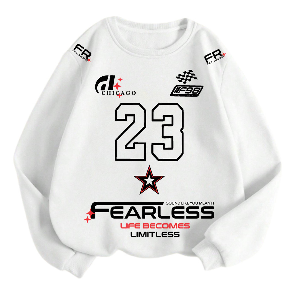 Moletom Gola Redonda Masculino Jersey Fearless 23 Cod 493