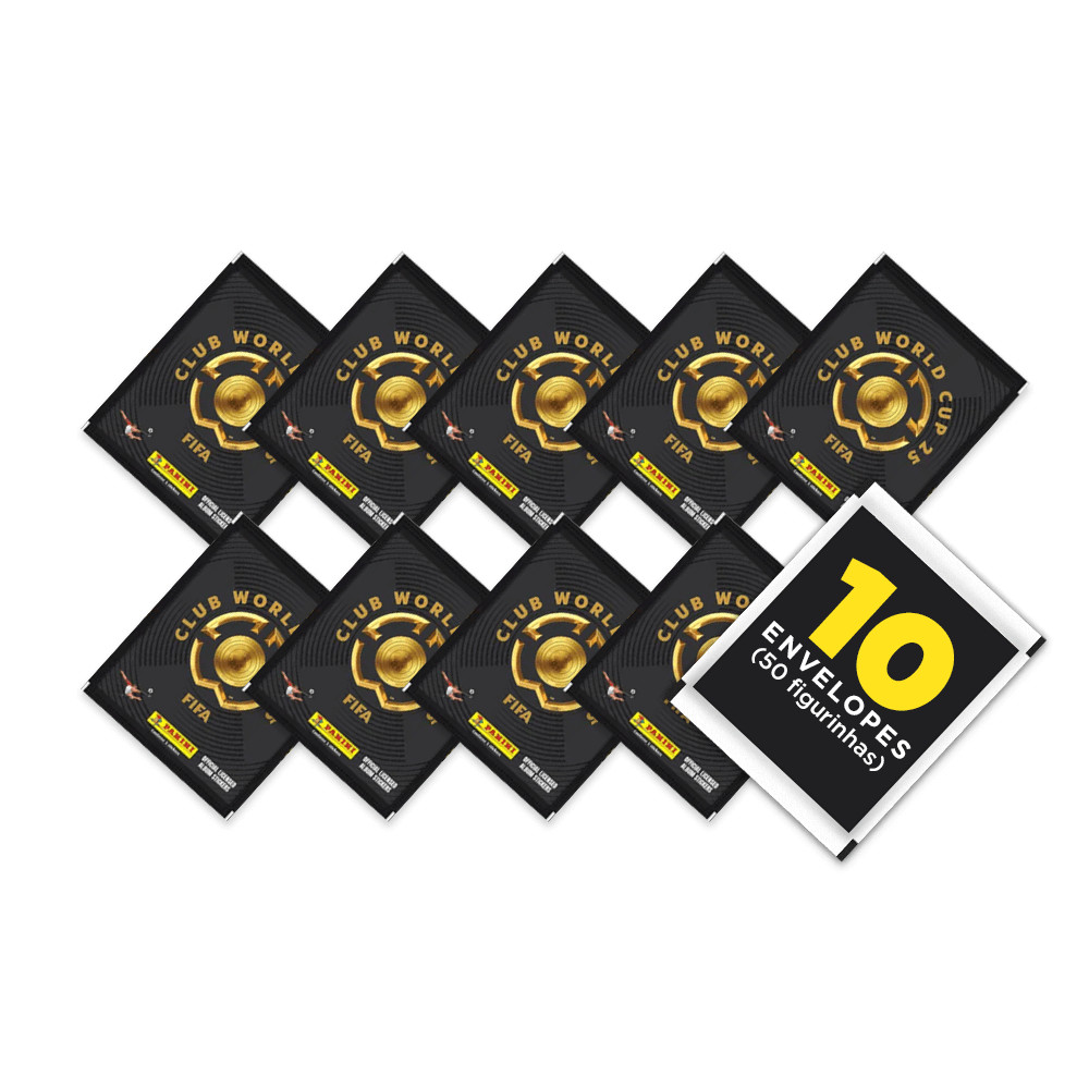 10 Envelopes FIFA Club World Cup 2025 - Mundial de Clubes (50 Figurinhas)
