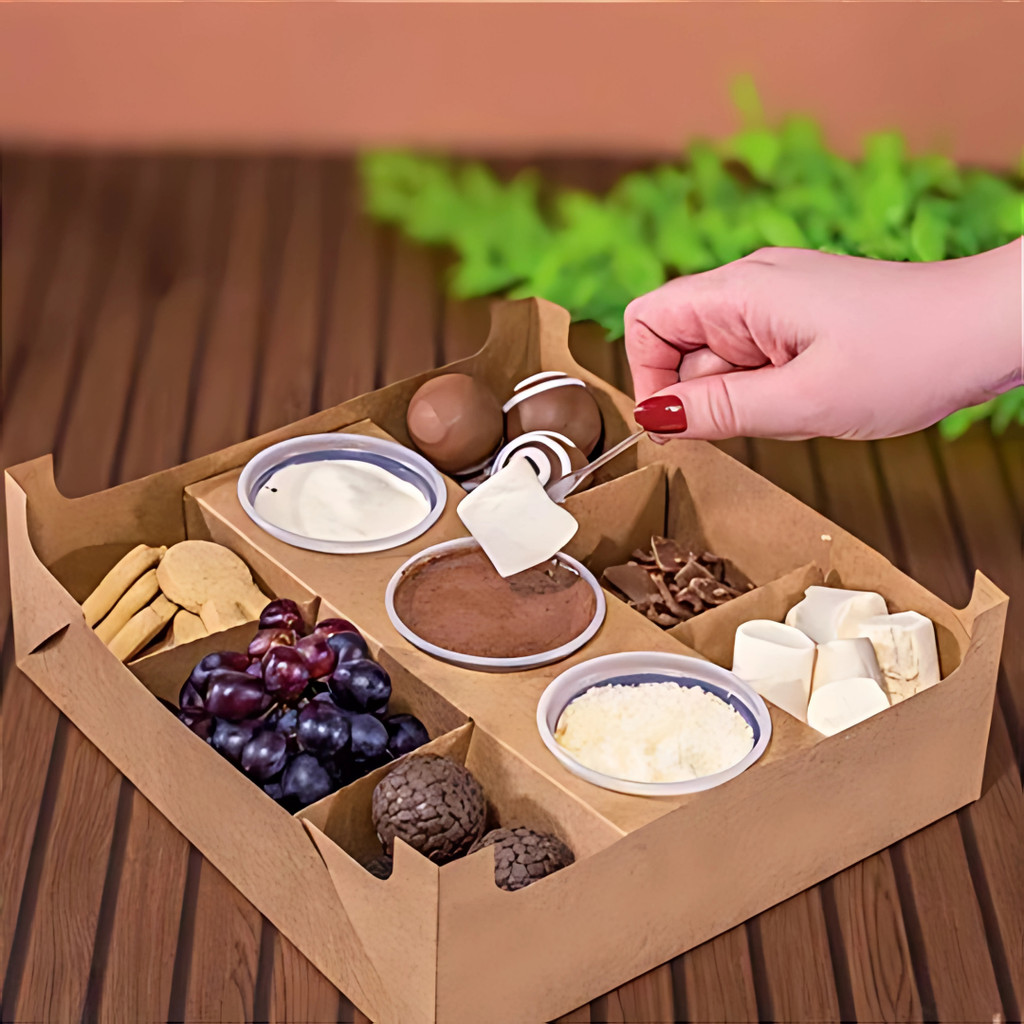 15 CAIXA FONDUE  KRAFT DIA DOS NAMORADOS 8x24,5x22 CM 5026  (IDEIA NAMORADOS 2025) em Oferta na Shopee