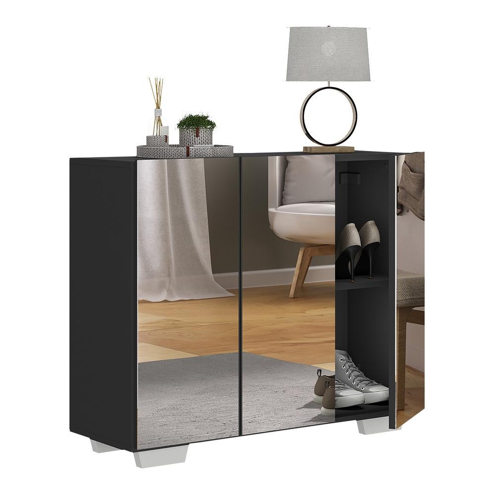 Sapateira com Espelho 3 Portas Nina Multimóveis V6023 em Oferta na Shopee