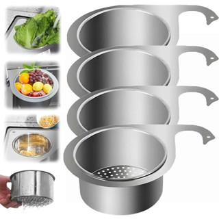 Novo Aço Inoxidável Cisne Pia Filtro Cesta Pendurado Dreno Rack Frutas Vegetais Escorredor Suprimentos Cozinha em Oferta na Shopee