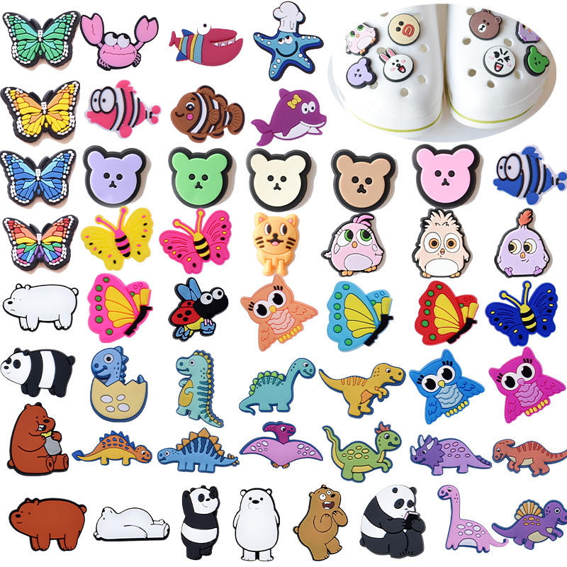 Alfinetes De Decoração De Sapato Dinossauros Botão Animal