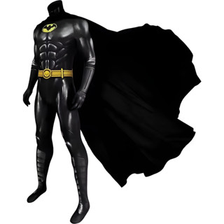 Fantasia Clássico Michael Keaton Cosplay Traje Com Capa Top em Oferta na Shopee