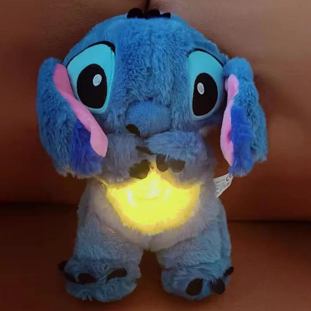 【Envio em até 24 horas】27cm Stitch Que Respira Boneca De Pelúcia Com Sensoriais Luzes Musi...