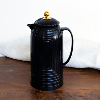 Garrafa Térmica de Plástico Geometric Preta 1L em Oferta na Shopee