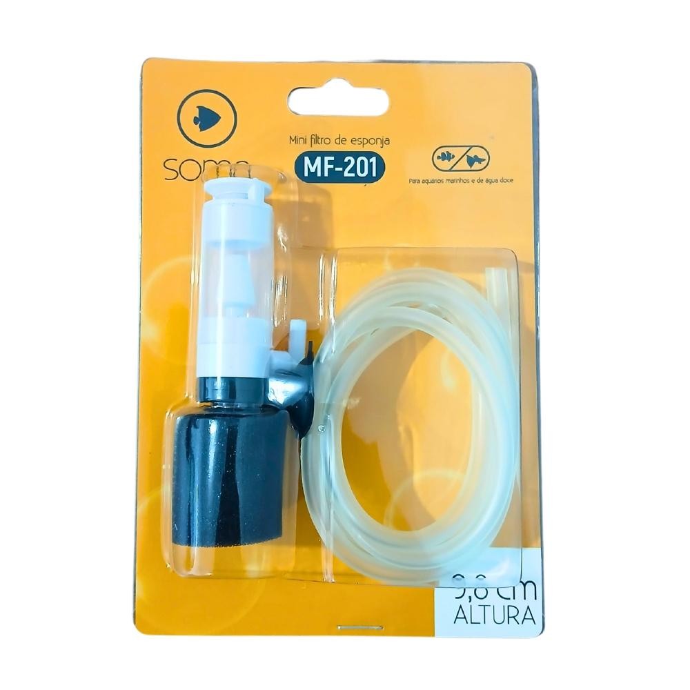 Soma Mini Filtro de Espuma MF-201 Aquários Pequenos