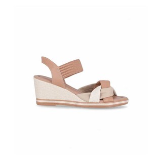 Sandália Piccadilly Anabela Alto 408231 Amendoa em Oferta na Shopee