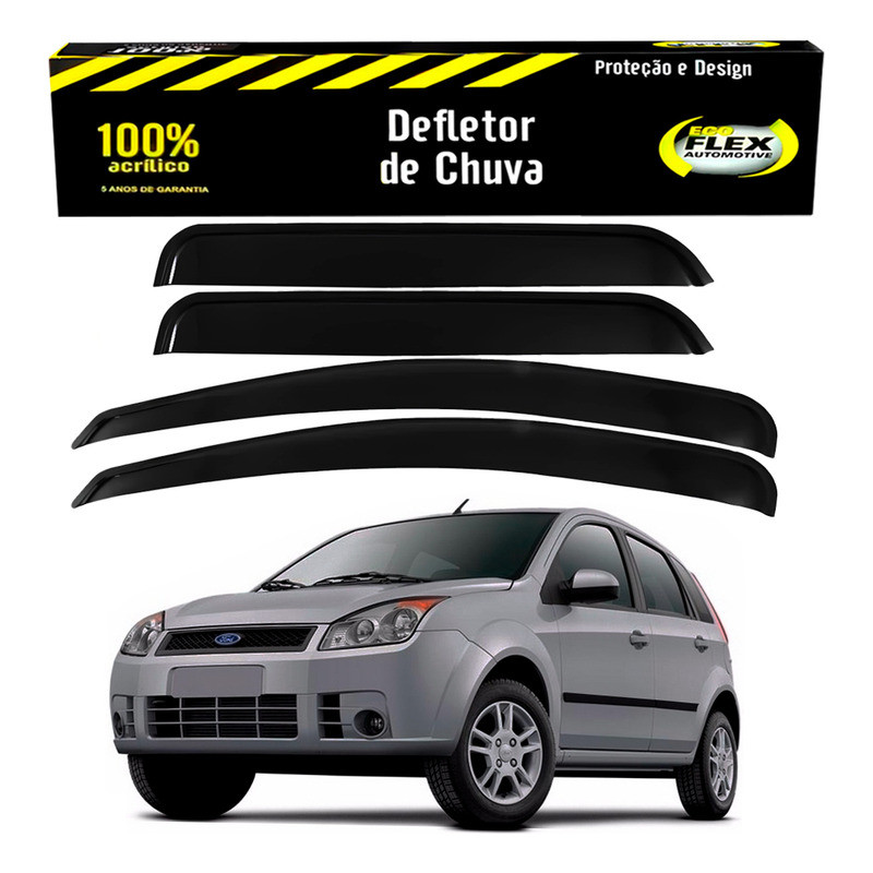 Calha Defletor Chuva Fiesta 1.0 1.6 4 Portas 2007 A 2010 em Oferta na Shopee
