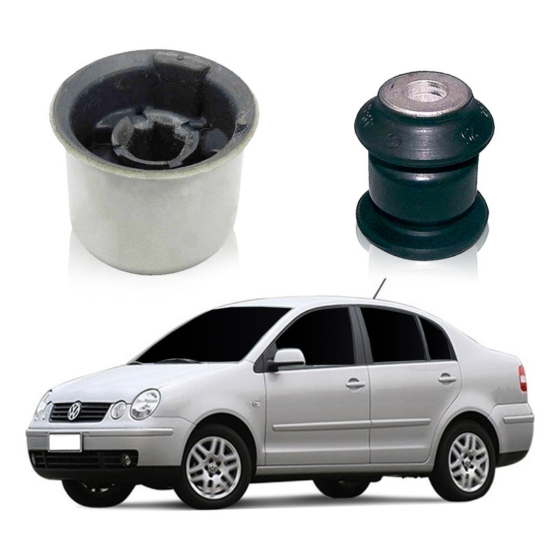 Par Bucha Bandeja Dianteira Polo Sedan 1.6 2.0 2003 A 2006 - Spare Parts and Accessories for Vehicles