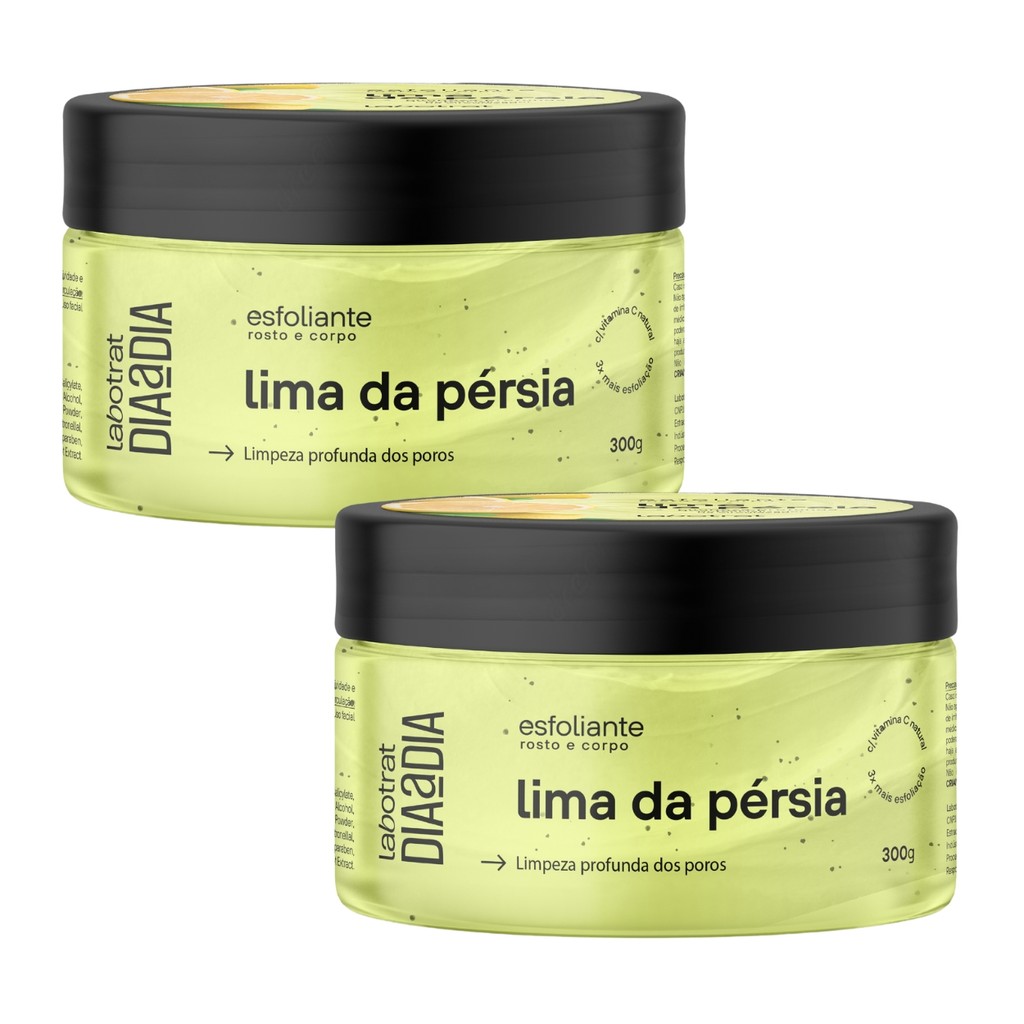 Kit 2 Esfoliantes Creme Lima Pérsia Corporal Facial Labotrat em Oferta na Shopee