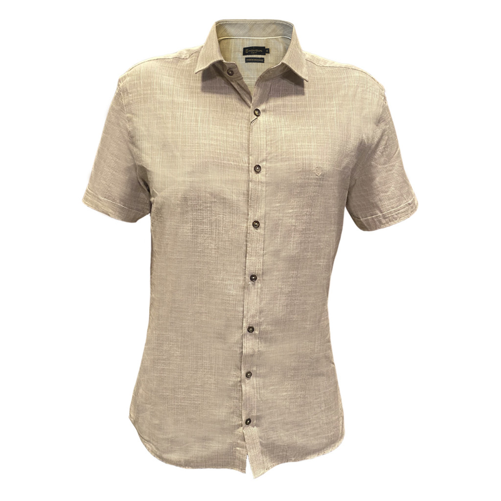 Camisa Individual Mc Slim Bege Médio