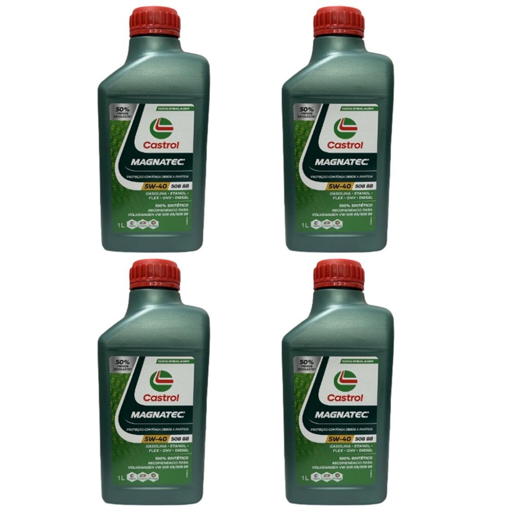 4 Óleo Castrol Magnatec 5w40 Professional Sintétic Volkswagen VW 50888/50999
