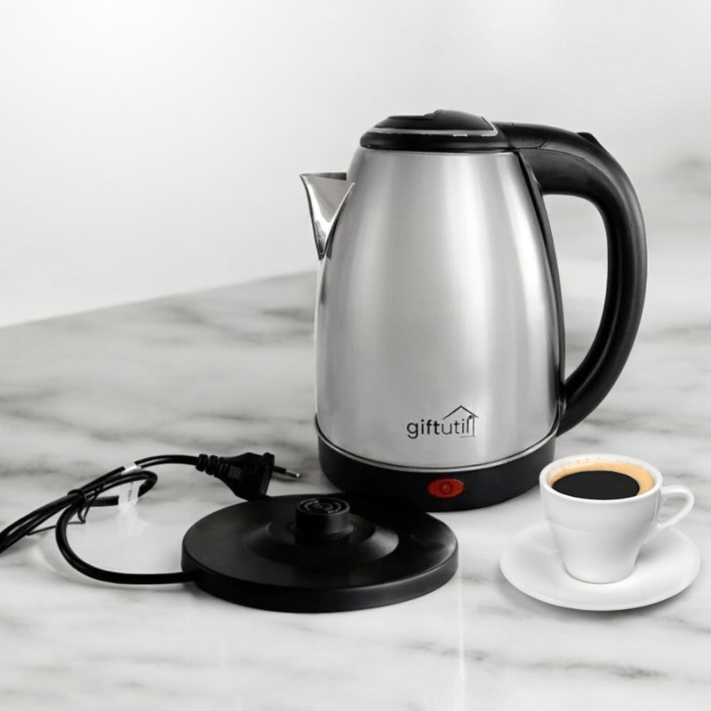 Jarra Chaleira Elétrica de Inox 2 Litros - 127V Pratic Inox 1.500 watts chá café da manhã