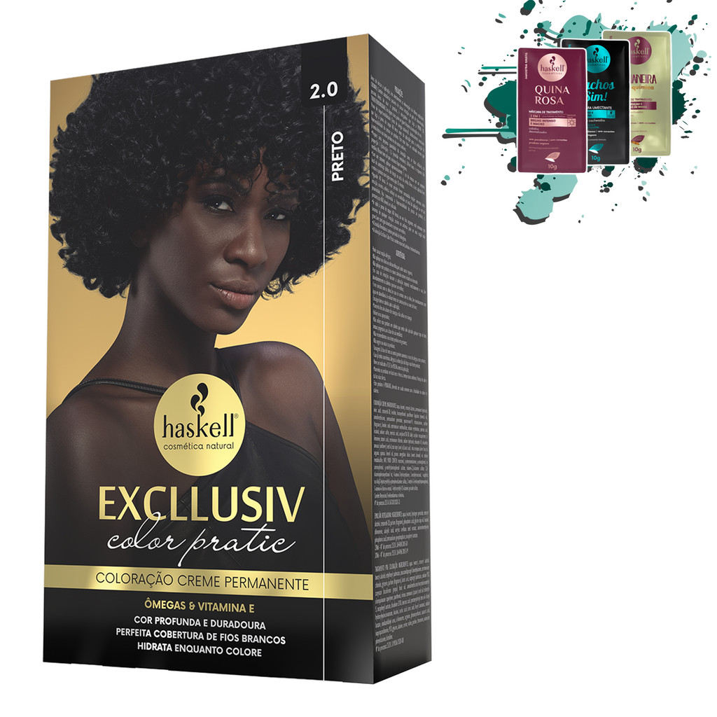 Coloração - 2.0 Preto Excllusiv Color Pratic Haskell