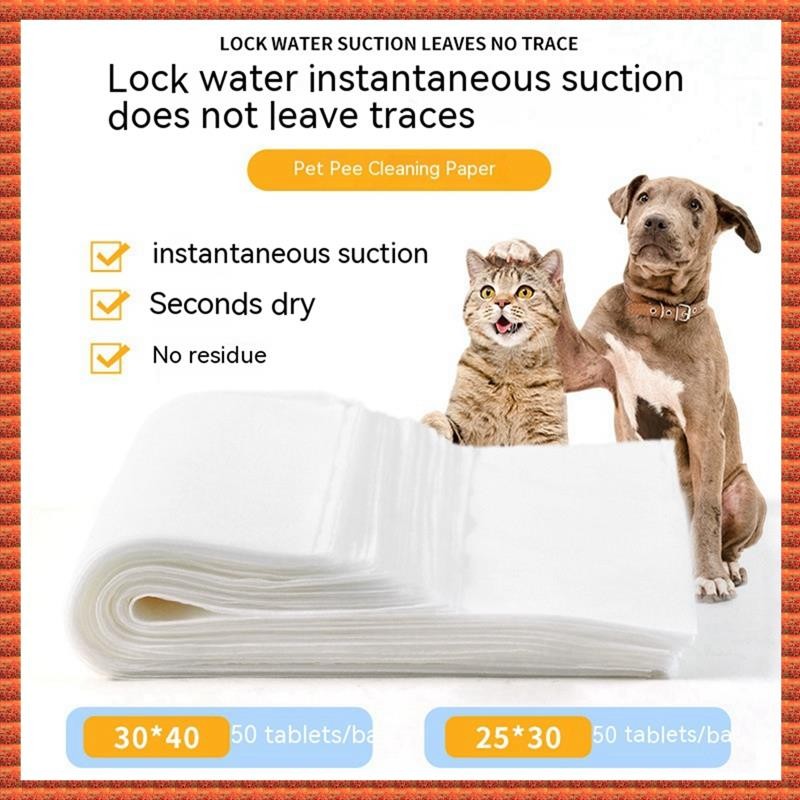(Zvc) Papel Descartável Para Xixi Animais De Estimação Almofada De Cachorro Fralda De Sucção Desodorização Pet Cat Train