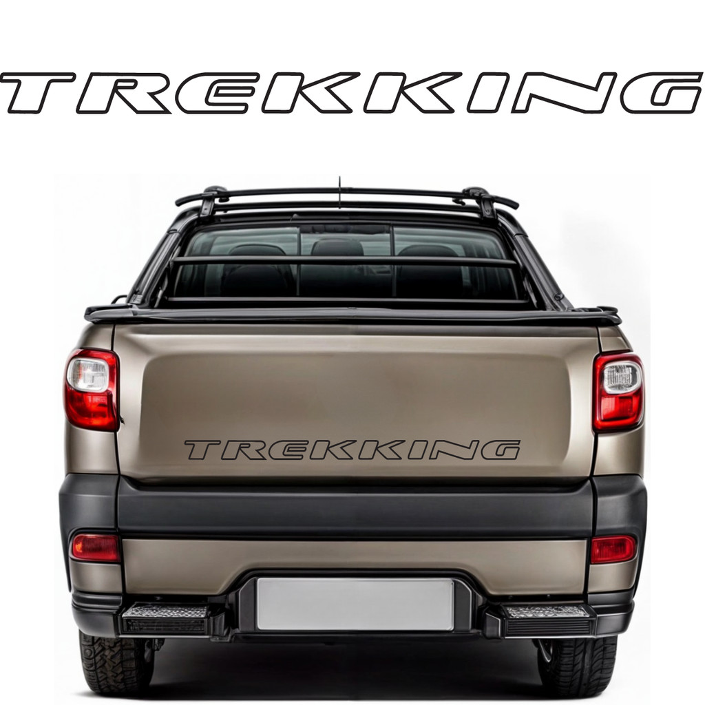 Adesivo Faixa Traseira Porta Caçamba Fiat Strada Trekking 2014 2015 2016 2017