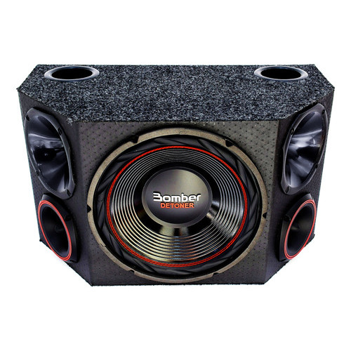 Caixa Trio Carro Som Automotivo Sub Bomber Detoner 12 Pol
